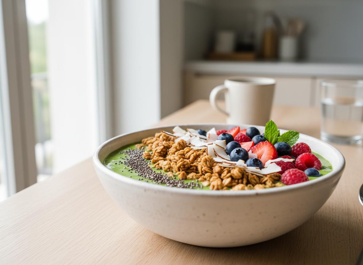 Smoothie Bowl de Frutos Vermelhos: Energia e Frescura para a Manhã
